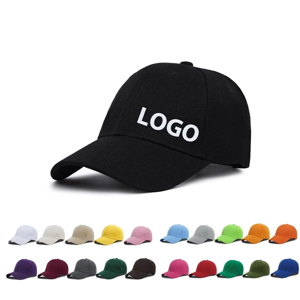 6 Panles Adjustable Polyester Baseball Cap w/ Custom Imprint