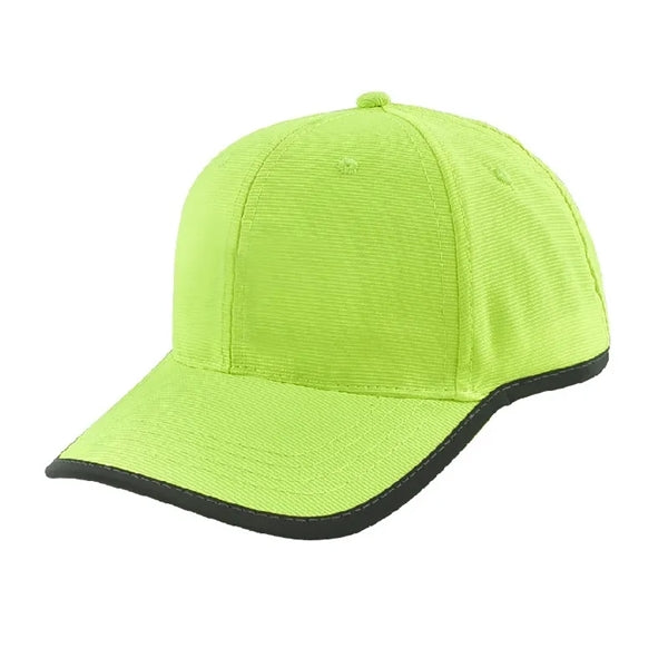 High Visibility Baseball Cap W/ Reflective Trim