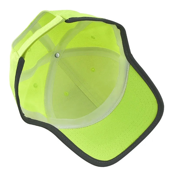 High Visibility Baseball Cap W/ Reflective Trim