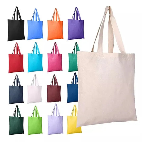 Cotton Sheeting Natural Economy Tote - 12-1/2" x 12"