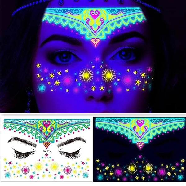 Luminous Face Tattoos