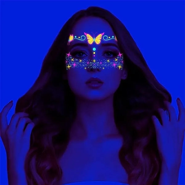 Luminous Face Tattoos