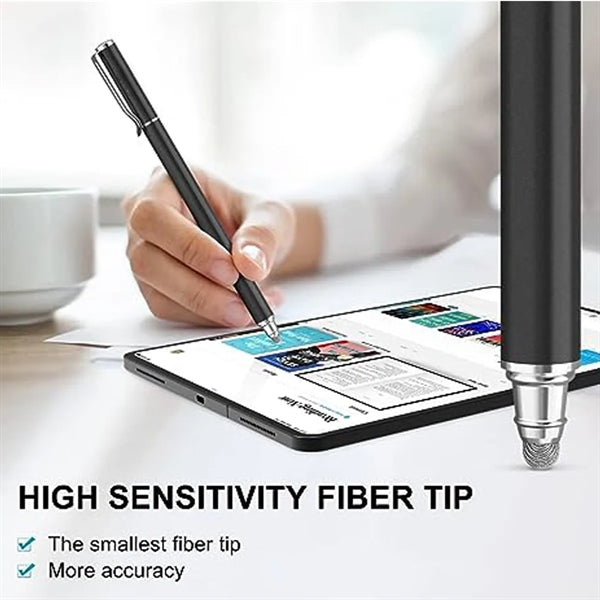 High-Sensivity Fiber Tip Capacitive Stylus