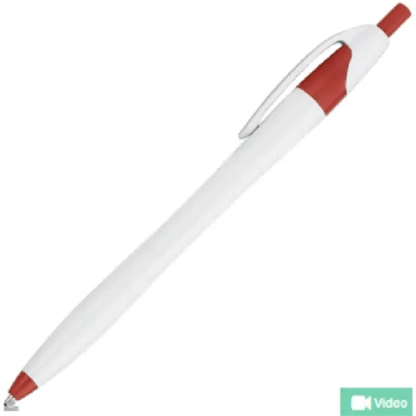 White Barrel European Design Ballpoint Pen