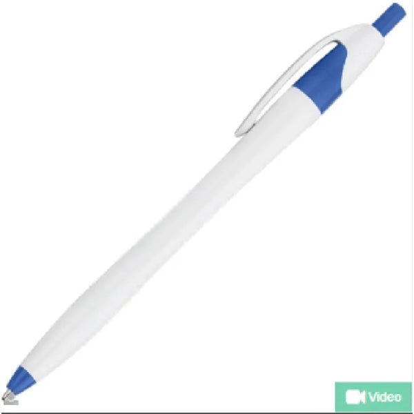 White Barrel European Design Ballpoint Pen