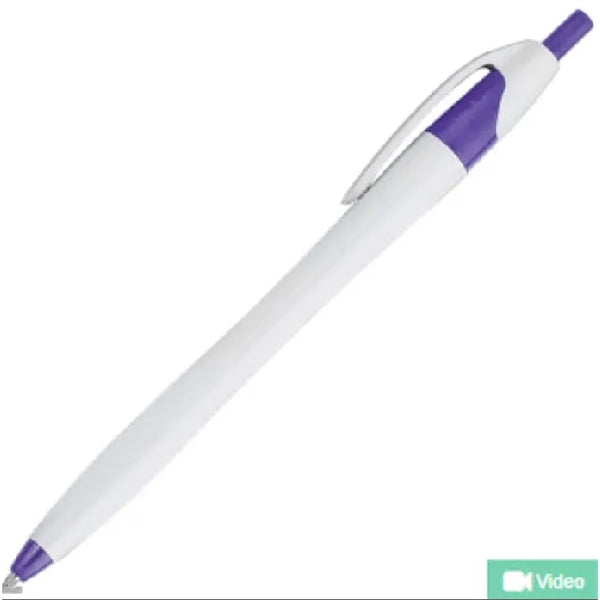 White Barrel European Design Ballpoint Pen