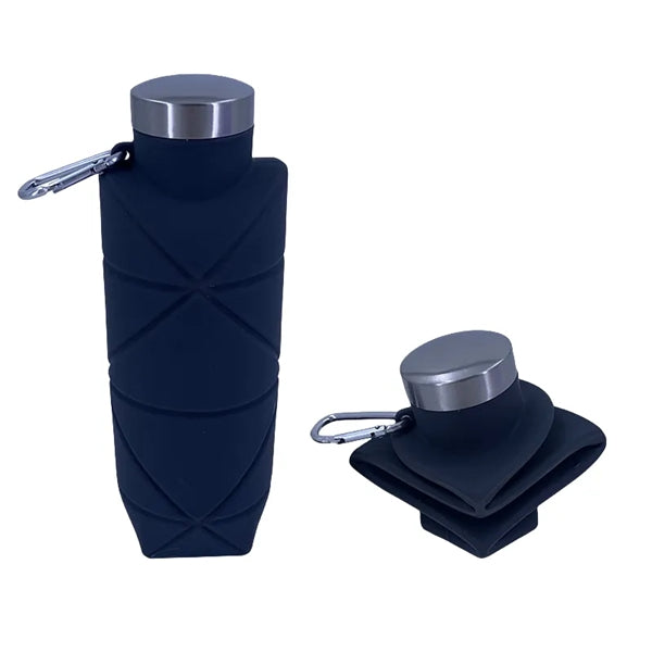 700ML Silicone Collapsible Water Bottle With Carabiner