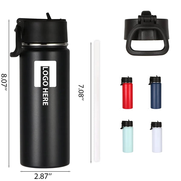 18 oz. Vacuum Insulated Sports Water Bottle