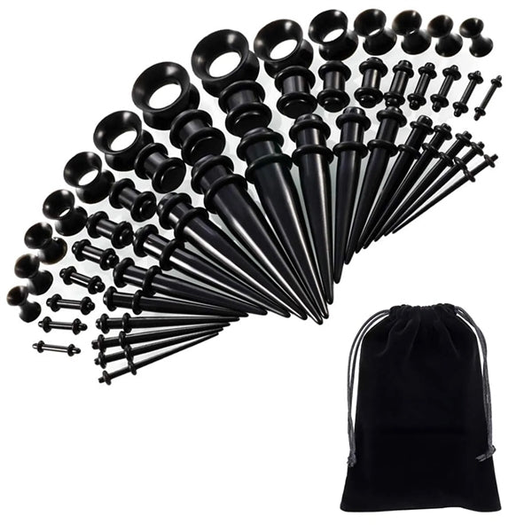 50 Pieces Ear Stretching Kit