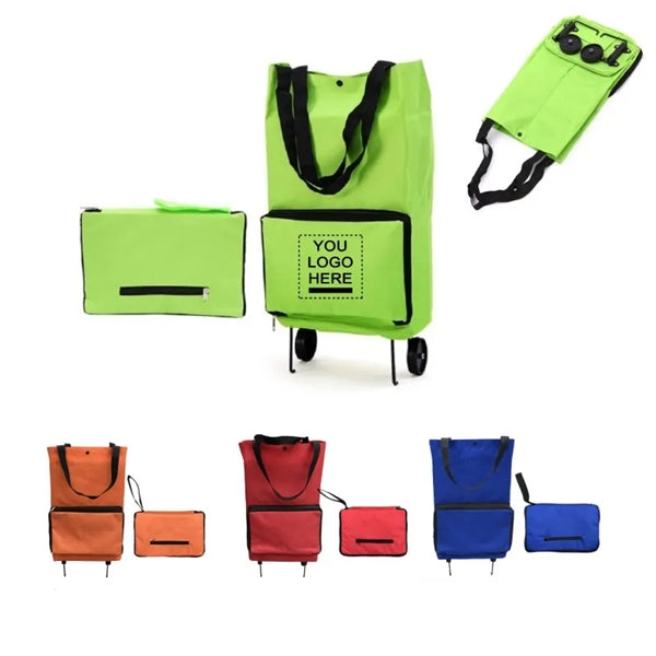 Folding Grocery Bag with Wheels Collapsible Shopping Cart