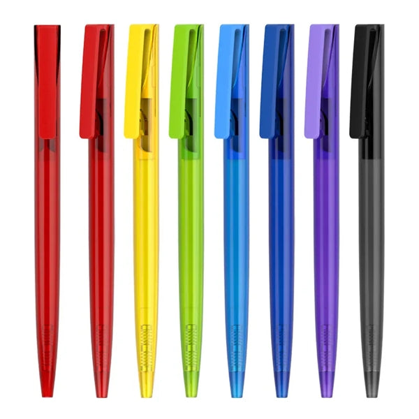 Slim Colorful Retractable Plastic Ballpoint Pen
