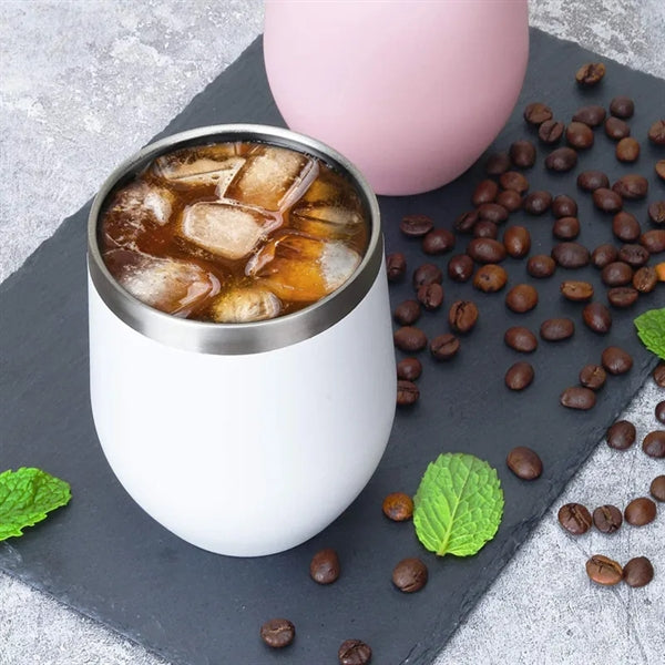 12 oz Stainless Steel Wine Tumbler with Lids
