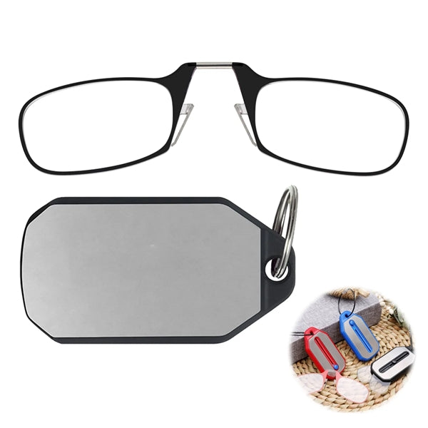 Keychain Case and Readers Rectangular Reading Glasses