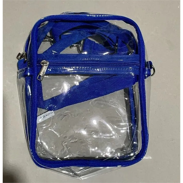 Clear PVC Crossbody Packet Zipper Shoulder Bags