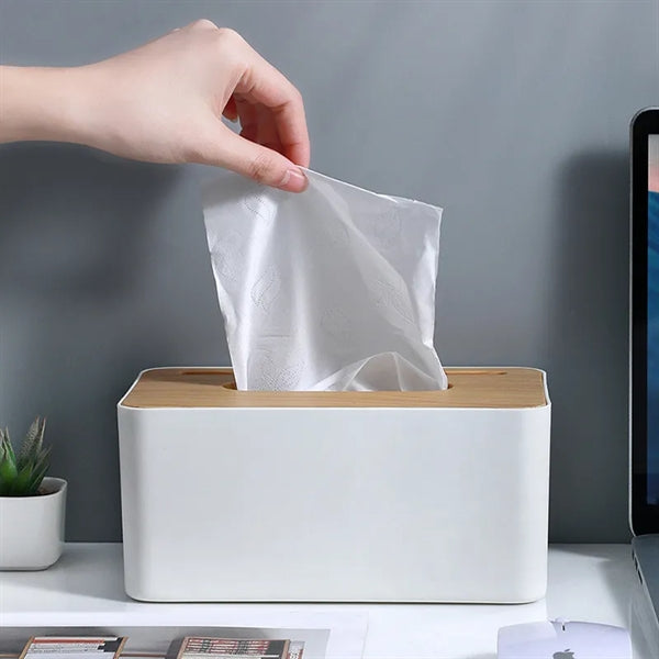 Wood Tissue Box