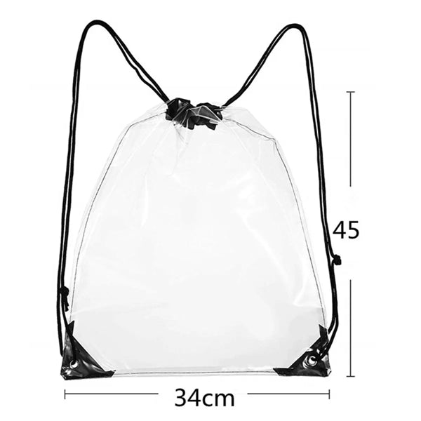 Waterproof Clear Drawstring Bag