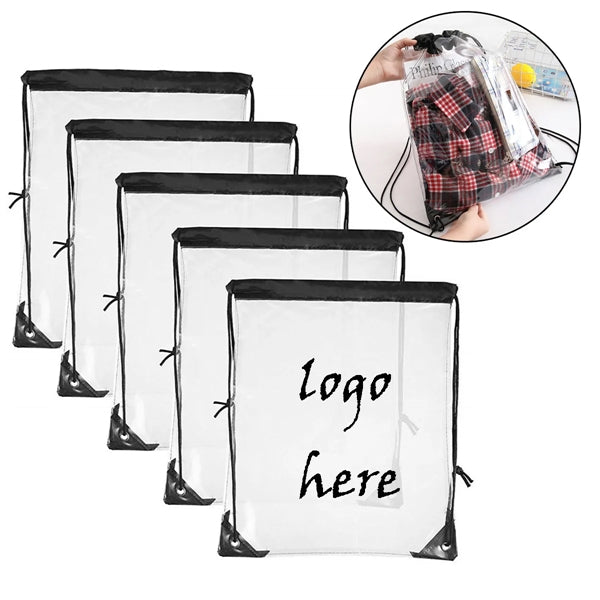 Waterproof Clear Drawstring Bag
