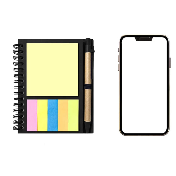 A6 Eco-friendly Kraft Portable Spiral Notebook With Pen