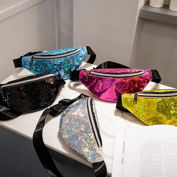 Laser Shiny Hologram Fanny Bag