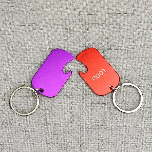 Dog Tag Bottle Opener Keychain