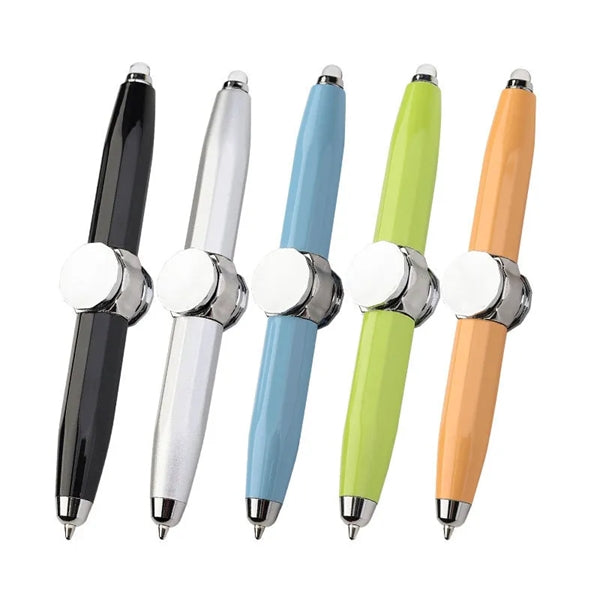 LED Fidget Spinner Fun Creative Rotate Ballpoint Pens