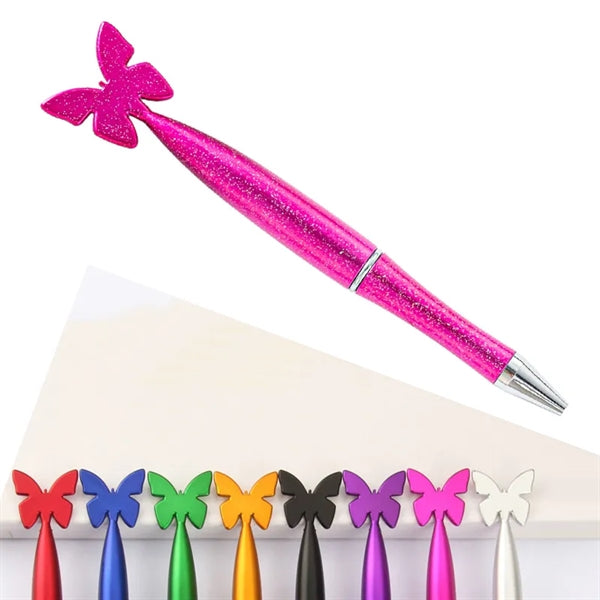 Lovely Butterfly Shape Retractable Twist Open Ballpoint Pen