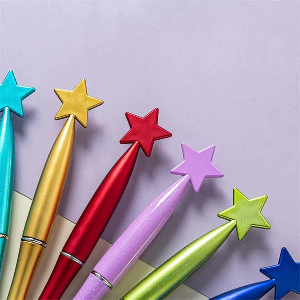 Creative Star Shape Retractable Twist Open Ballpoint Pen