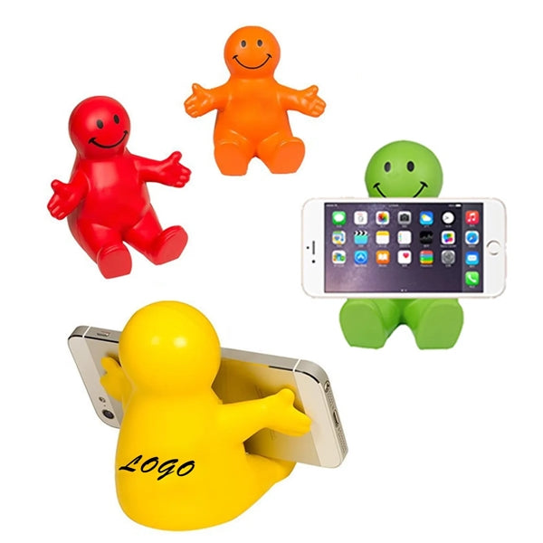 Squeezable Smile Phone Holder