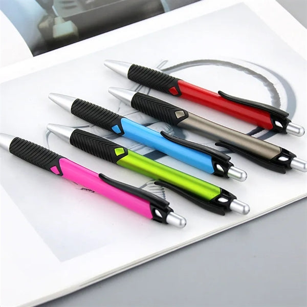 Colorful Retractable Ballpoint Comfort Grip Click Pens