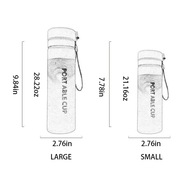 20Oz Fortable Sport Water Bottle With Scale