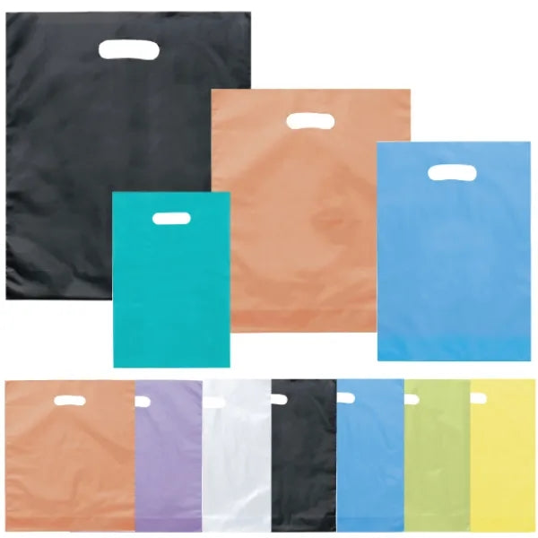 9.5" x 14" Die Cut Frosted Plastic Bags