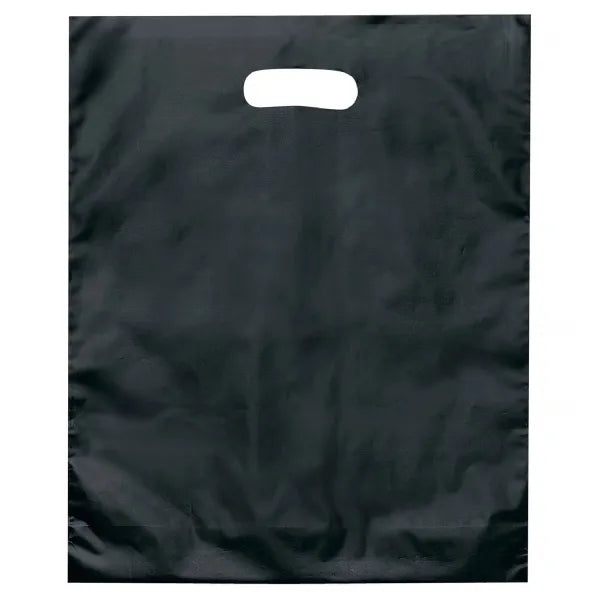 12" x 15" x 3" Die Cut Frosted Plastic Bags