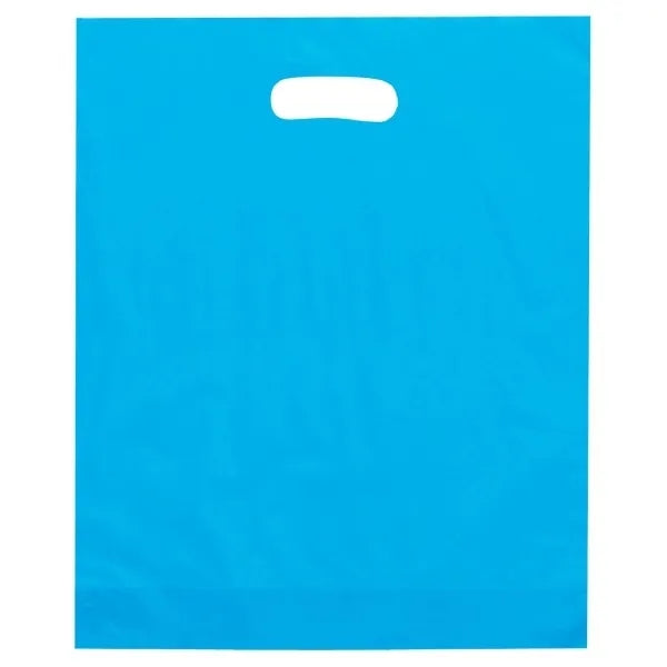 12" x 15" x 3" Die Cut Frosted Plastic Bags