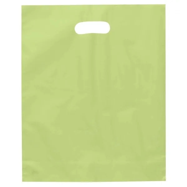 12" x 15" x 3" Die Cut Frosted Plastic Bags