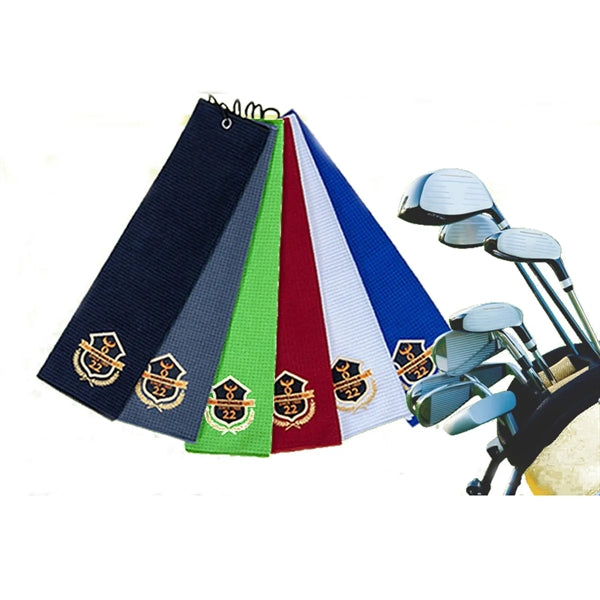 Golf Towel Waffle Embroidered Logo