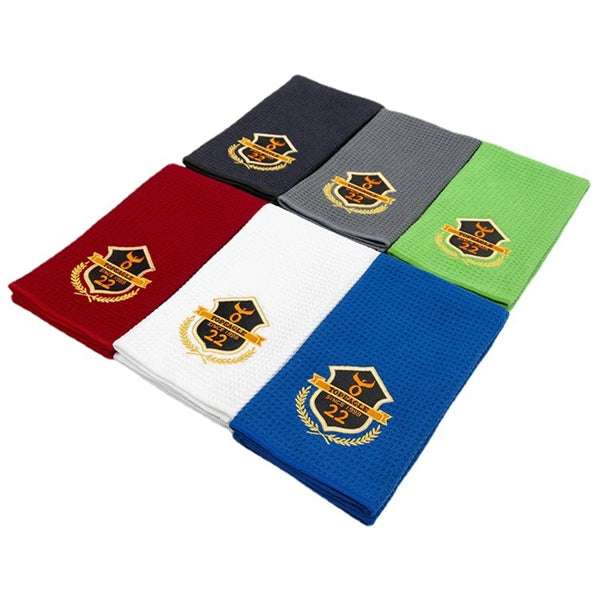 Golf Towel Waffle Embroidered Logo