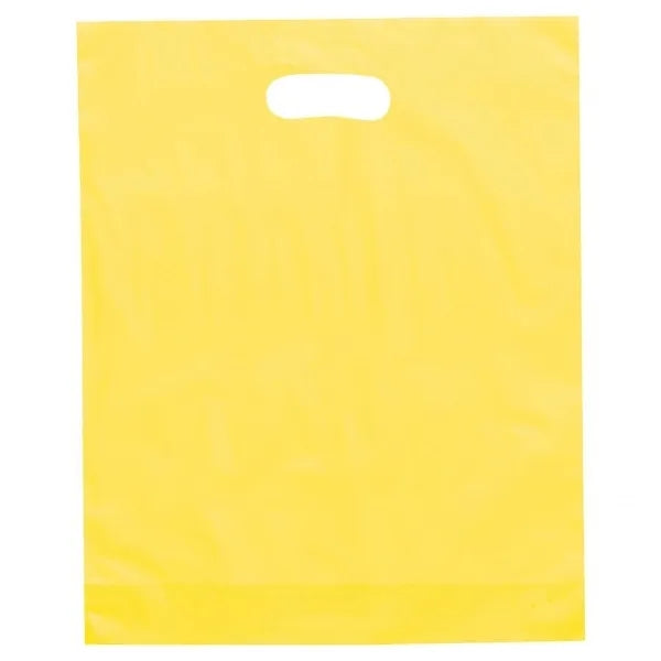 12" x 15" x 3" Die Cut Frosted Plastic Bags
