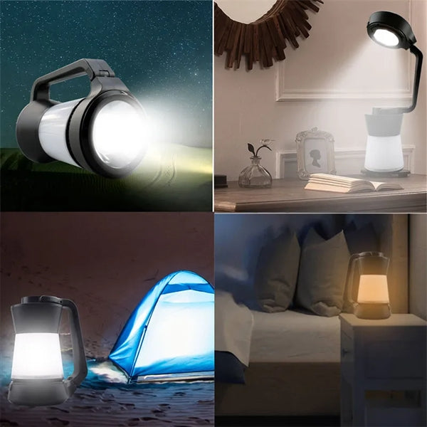 Multifunctional 3-in-1 LED Camp Light Flashlight Table Lamp