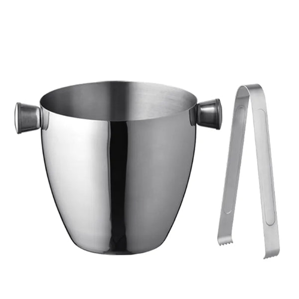 0.4 gal Stainless Steel Ice Bucket with Clip and Handle