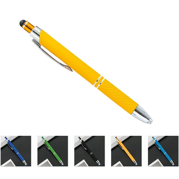 3 In 1 LED Tip Stylus Twist Ballpoint Pen For Touch Screens