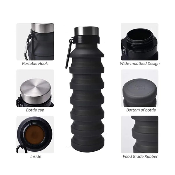 Collapsible Silicone Bottle, 16.9 oz.
