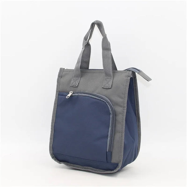 Zipper Portable Insulated Lunch Cooler Bag