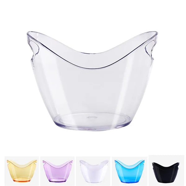 0.79 Gal Plastic Ice Bucket Beverage Drink Tub with Handle