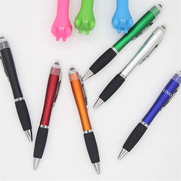 3 in 1 Ballpoint Led Glow Mobile Touch Pen