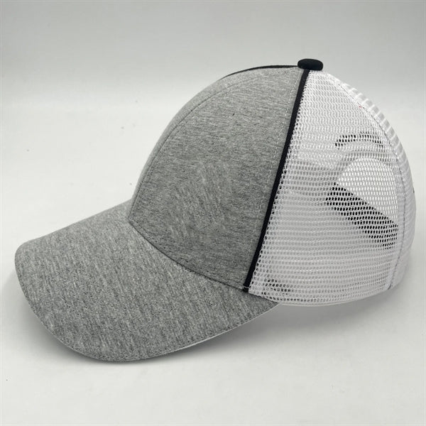 Heathee gray polyspandex cap
