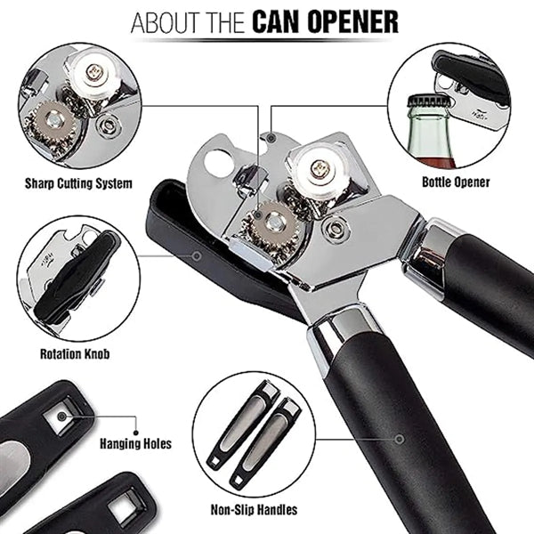 Stainless Steel Handheld Manual Can Opener