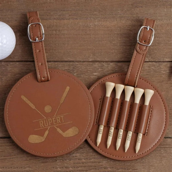 Leather Golf Tee Holder