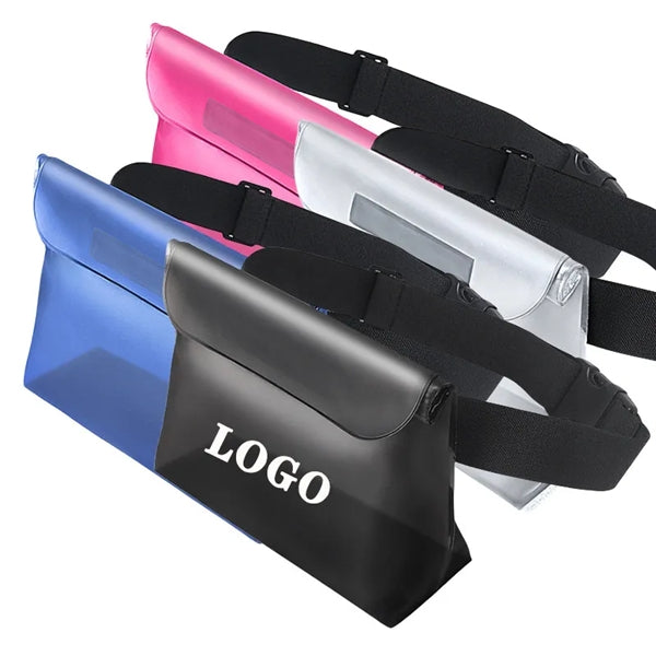 IPX8 rating Adjustable Waist Strap Waterproof Pouch Bag