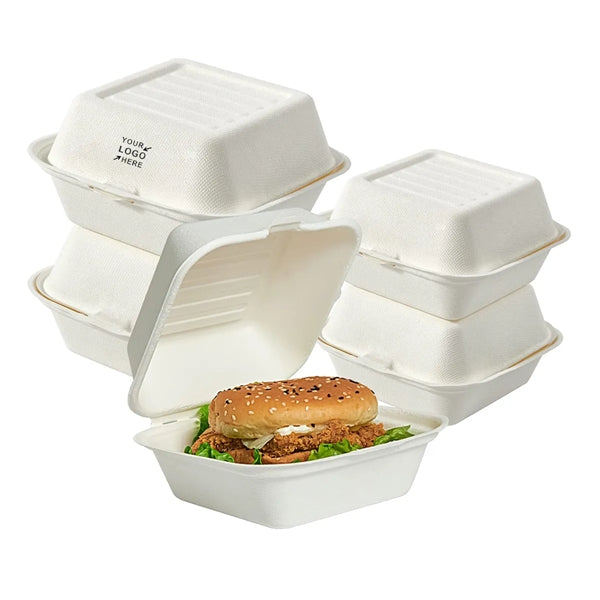 6" Biodegradable Burger Packaging Box