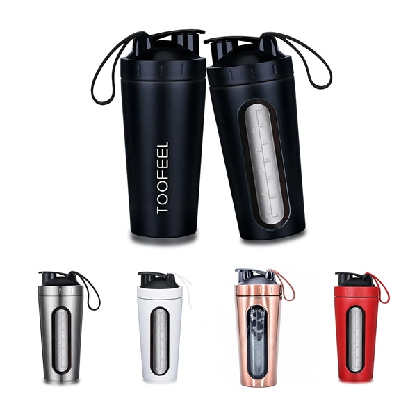 24oz Stainless Steel Protein Shaker Bottle